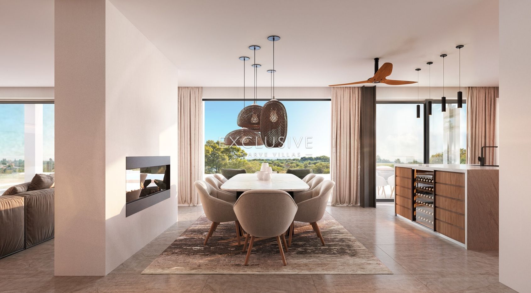 Neubau Villa mit 3 Schlafzimmern, Pool und Küstenblick in der Nähe von Loule, Algarve
