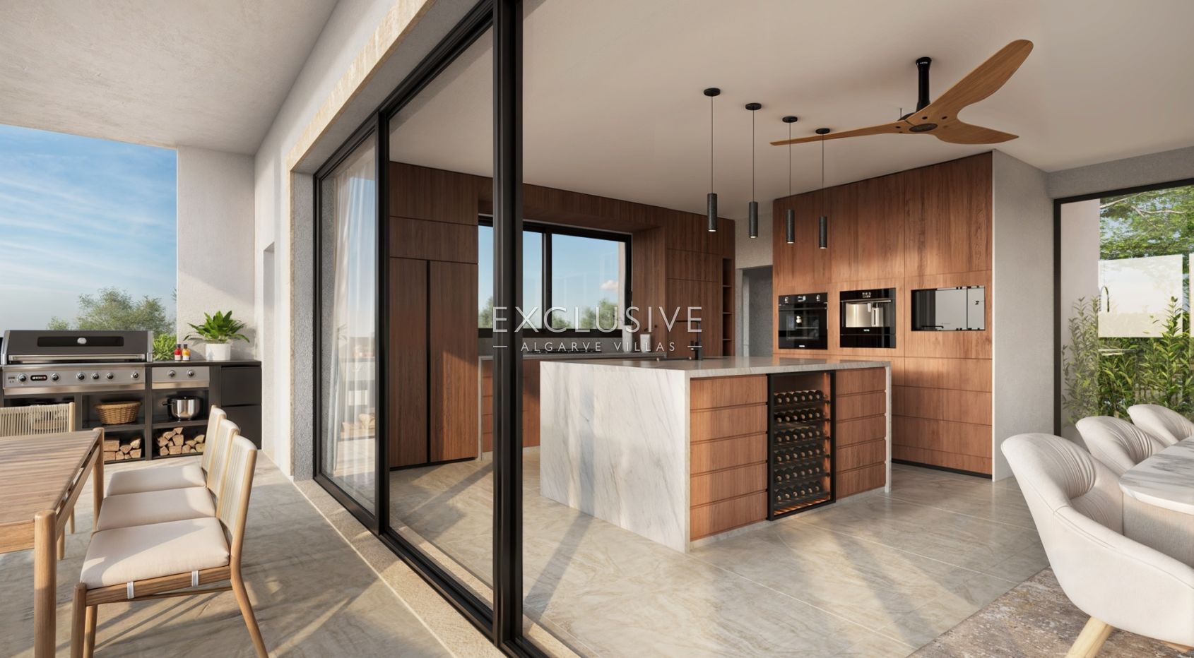 Neubau Villa mit 3 Schlafzimmern, Pool und Küstenblick in der Nähe von Loule, Algarve
