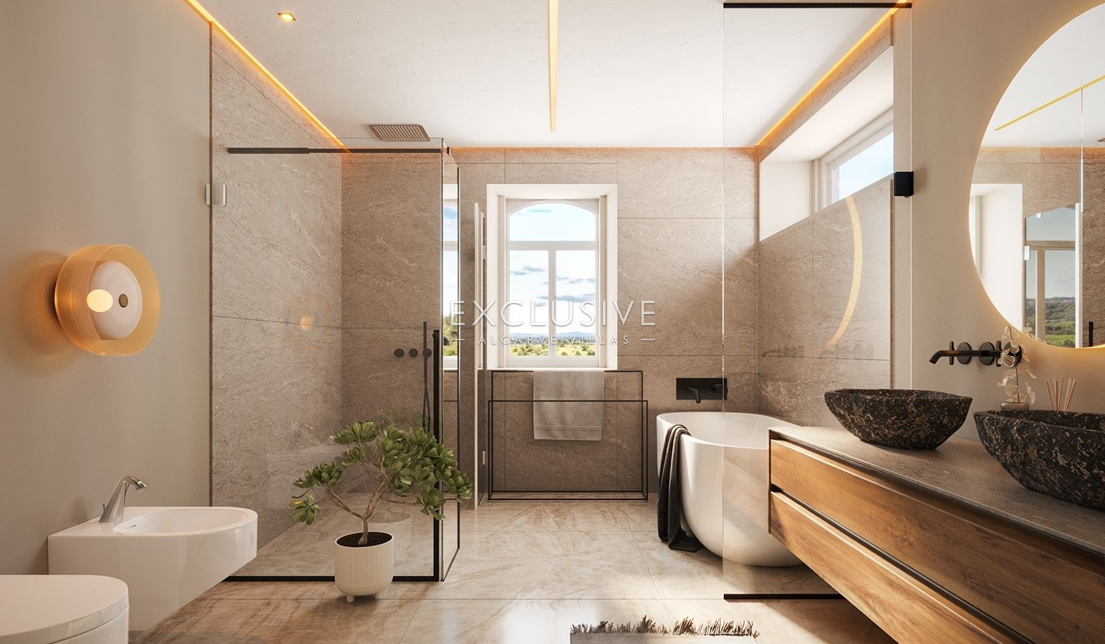 Neubau Villa mit 3 Schlafzimmern, Pool und Küstenblick in der Nähe von Loule, Algarve