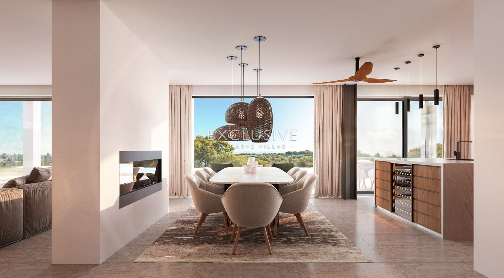 Neubau Villa mit 3 Schlafzimmern, Pool und Küstenblick in der Nähe von Loule, Algarve
