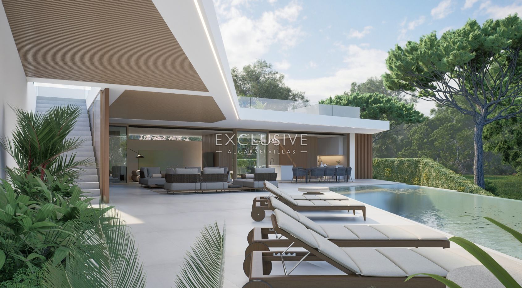 Vale do Lobo zeitgenössische Villa, nur wenige Gehminuten zum Strand, Algarve
