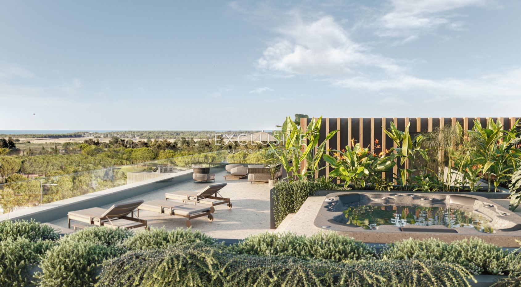 Apartamentos espaçosos e luxuosos com 3 quartos em Vilamoura