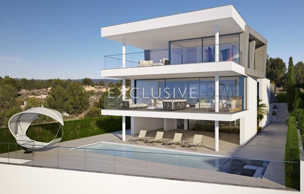 Panoramagrundstück mit Meerblick und genehmigtem zeitgenössischem Projekt Westalgarve