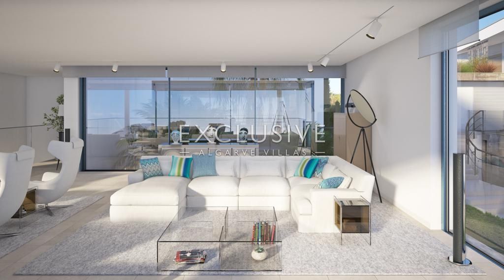 Panoramagrundstück mit Meerblick und genehmigtem zeitgenössischem Projekt Westalgarve