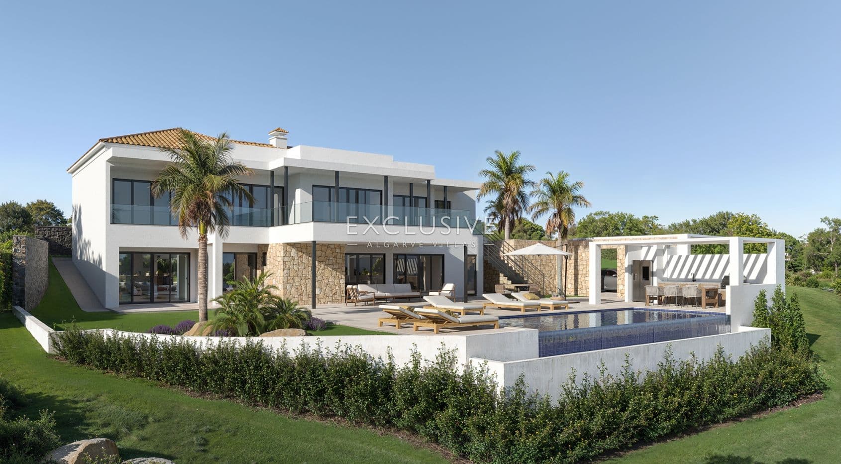 Villa Sta Barbara de Nexe, umgebaut mit fantastischem Küstenblick über die Algarve-1