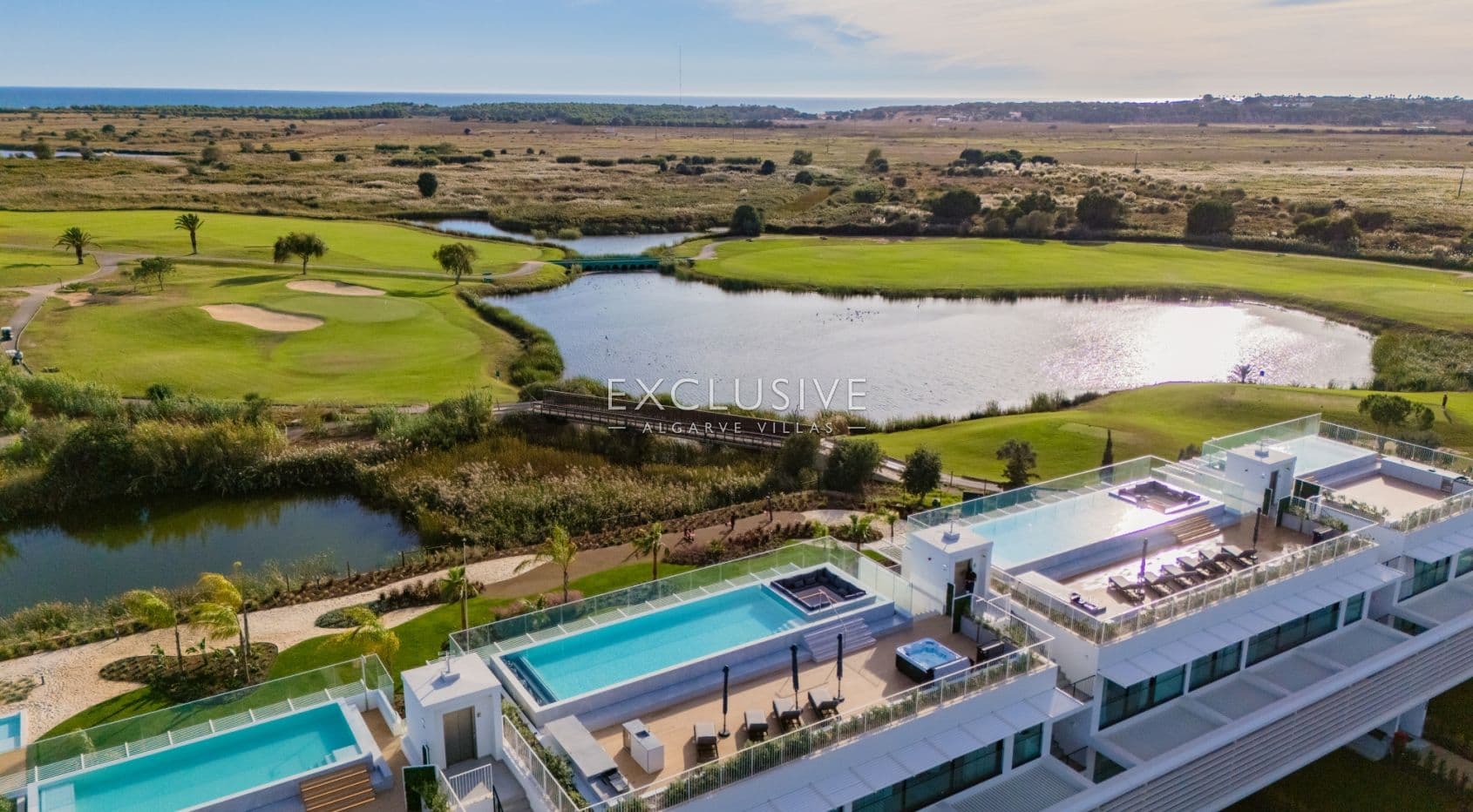 3 Chambres penthouse contemporain à Vilamoura avec vue sur le golf et l'océan-2