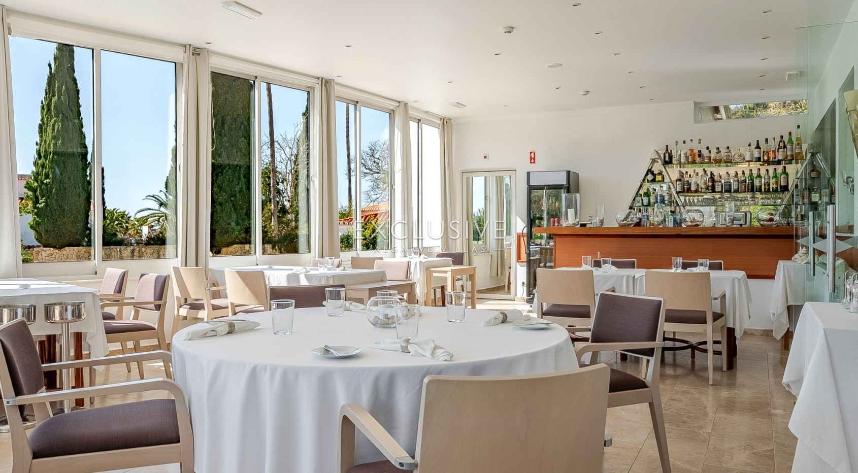 Restaurant mit Meerblick, Carvoeiro, Algarve