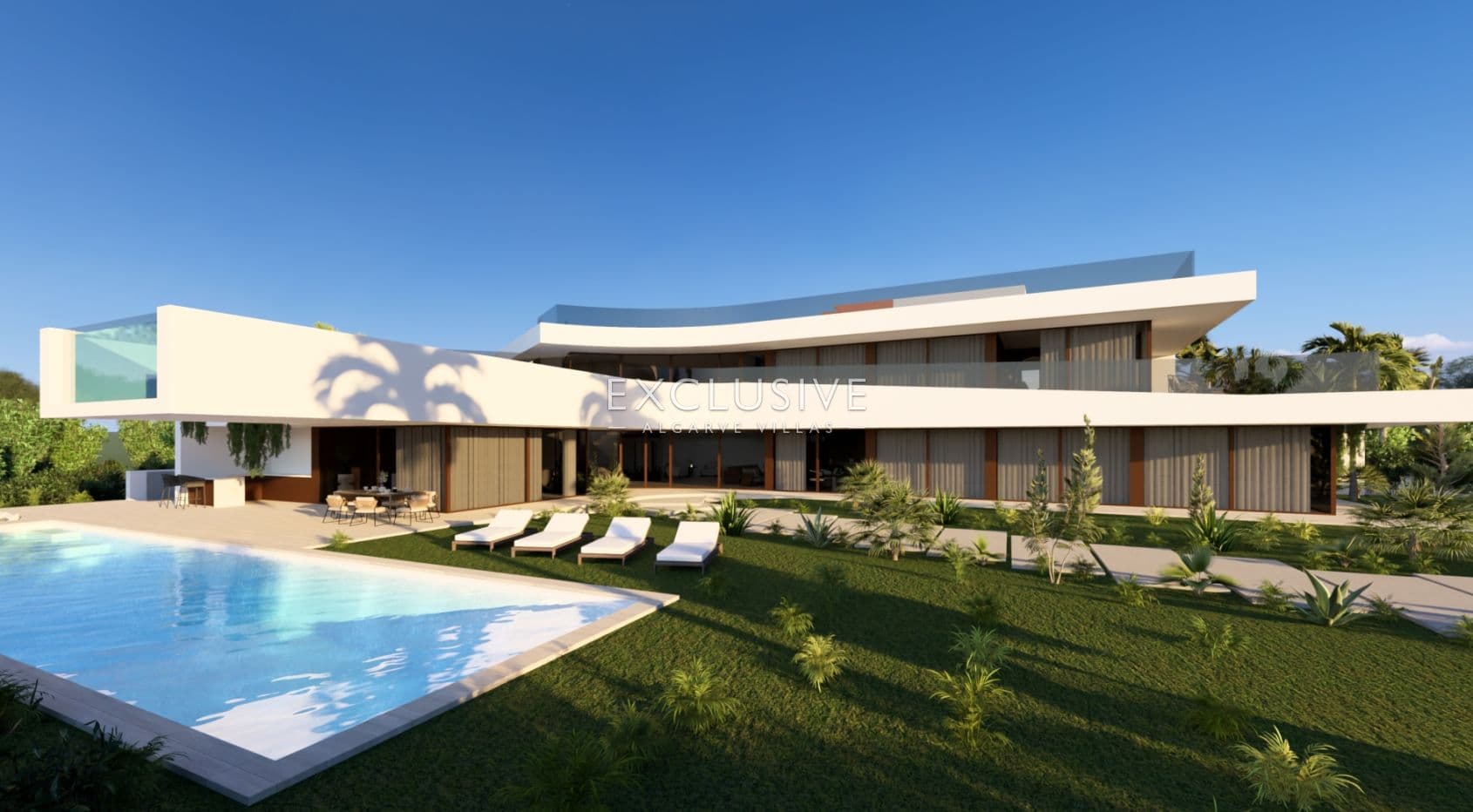 Villa am Strand - 7 Schlafzimmer zwei Schwimmbäder, Spa und Aufzug, Albufeira, Algarve-1