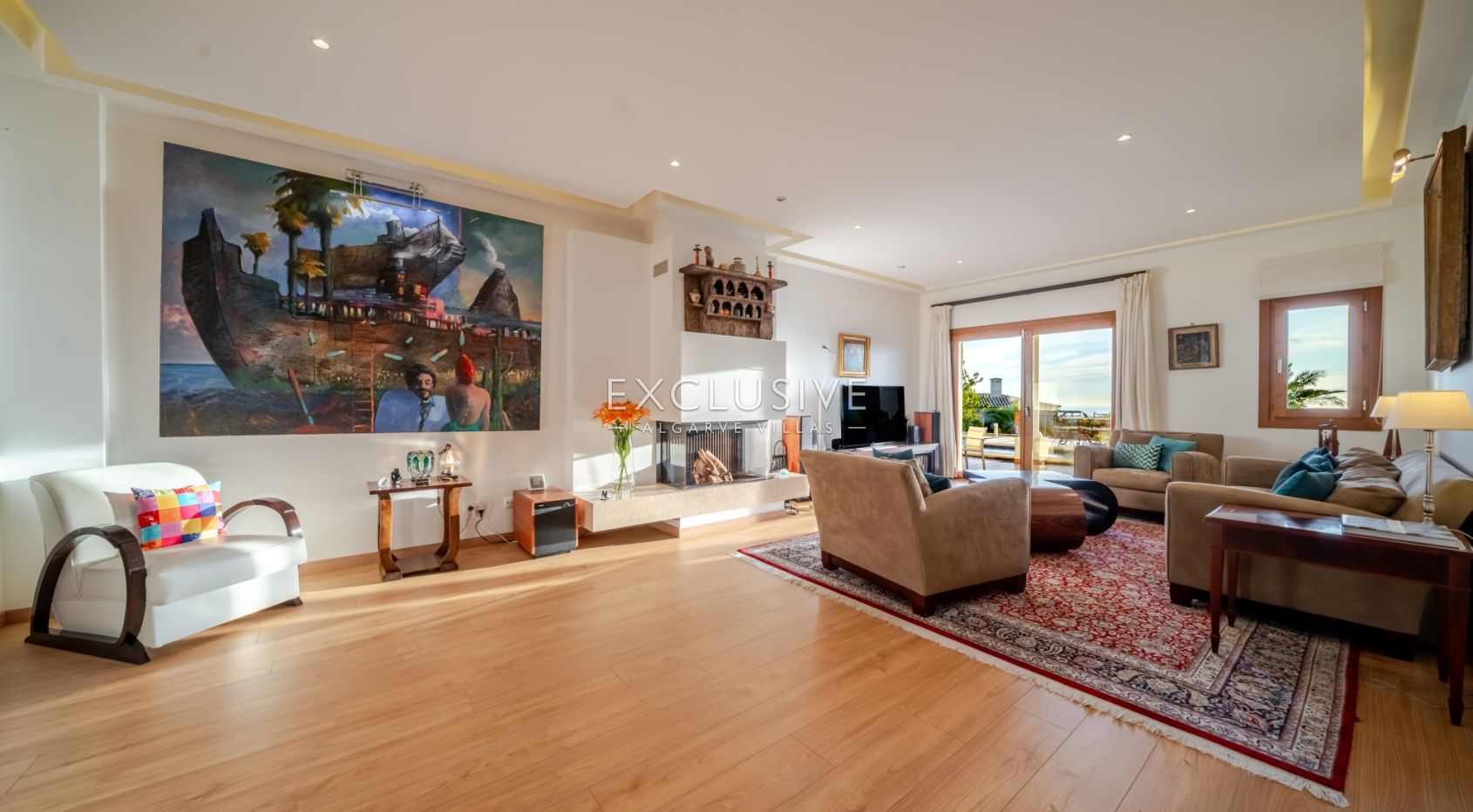 Luxuriöse Villa mit 5 Schlafzimmern und Meerblick in der Nähe von Santa Barbara de Nexe
