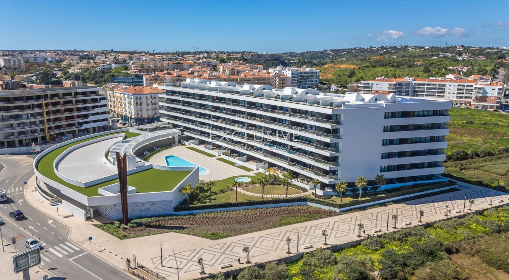 Helle moderne Wohnung mit Blick auf den Yachthafen und das Meer in Lagos