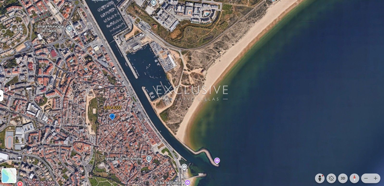 1-Bett-Wohnung im Zentrum von Lagos-Algarve mit Meerblick