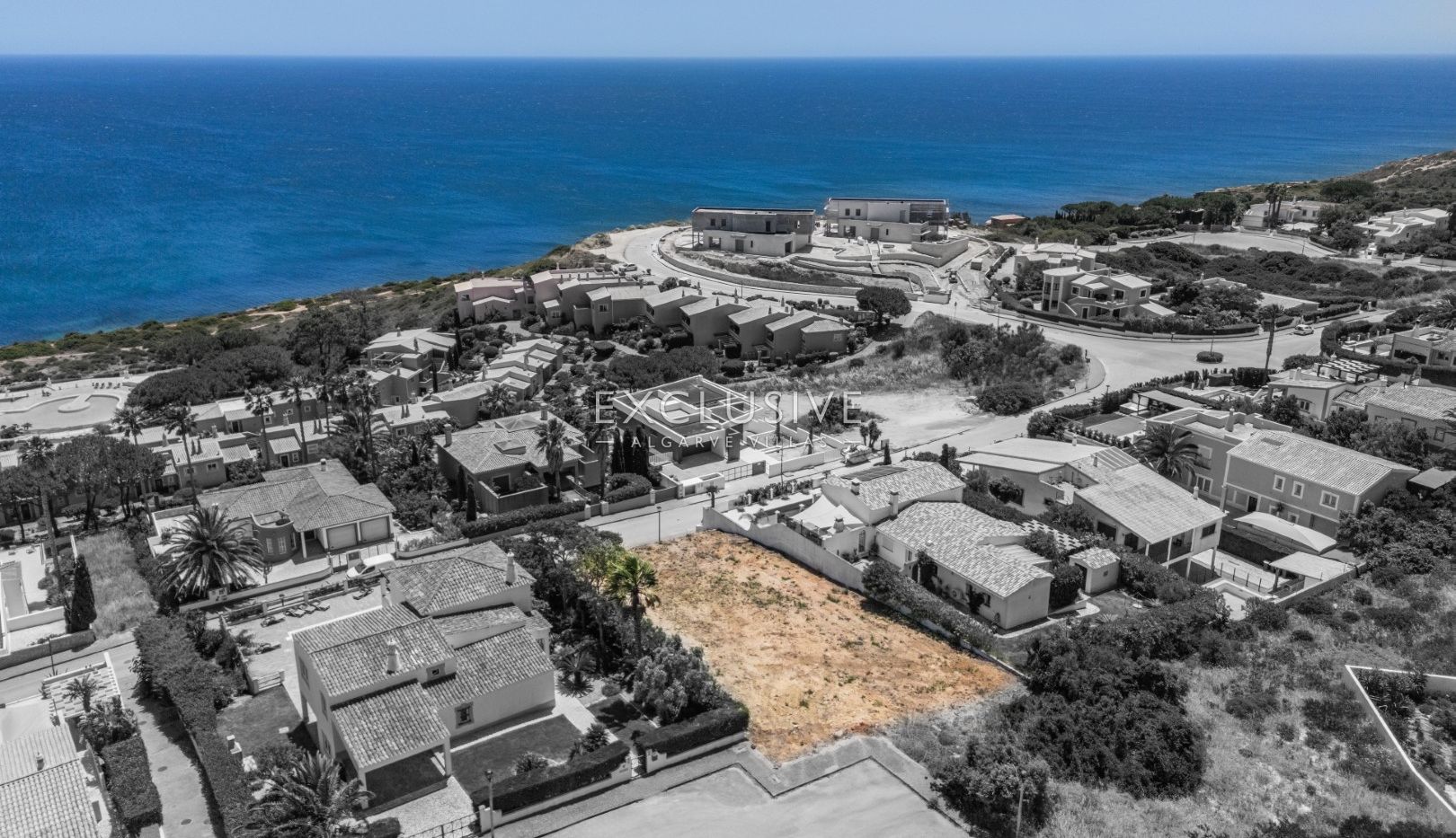Seltenes Grundstück mit Meerblick in Praia da Luz