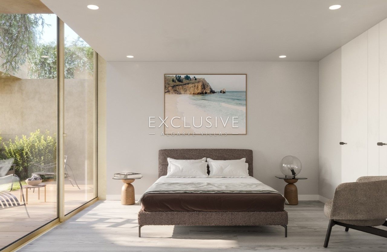 Brandneue einstöckige Häuser mit Pool und Garten in Praia da Luz an der Westalgarve