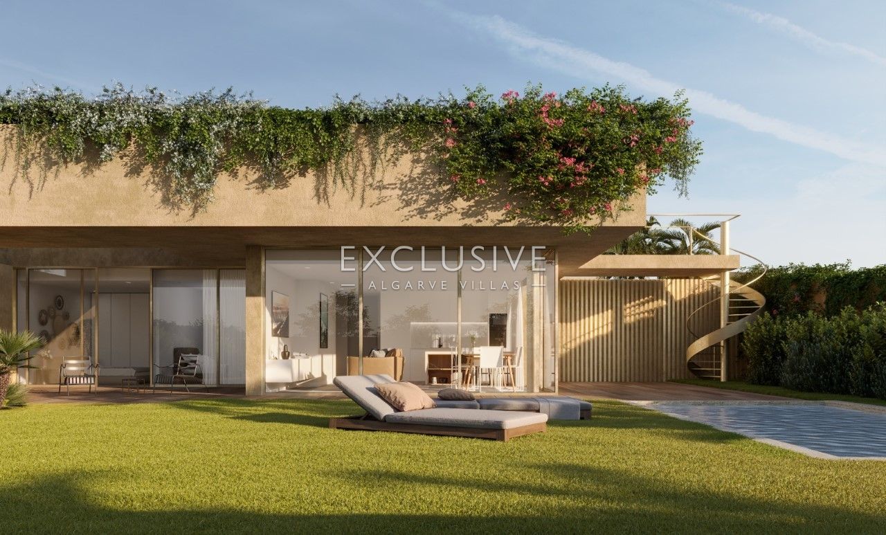 Brandneue einstöckige Häuser mit Pool und Garten in Praia da Luz an der Westalgarve